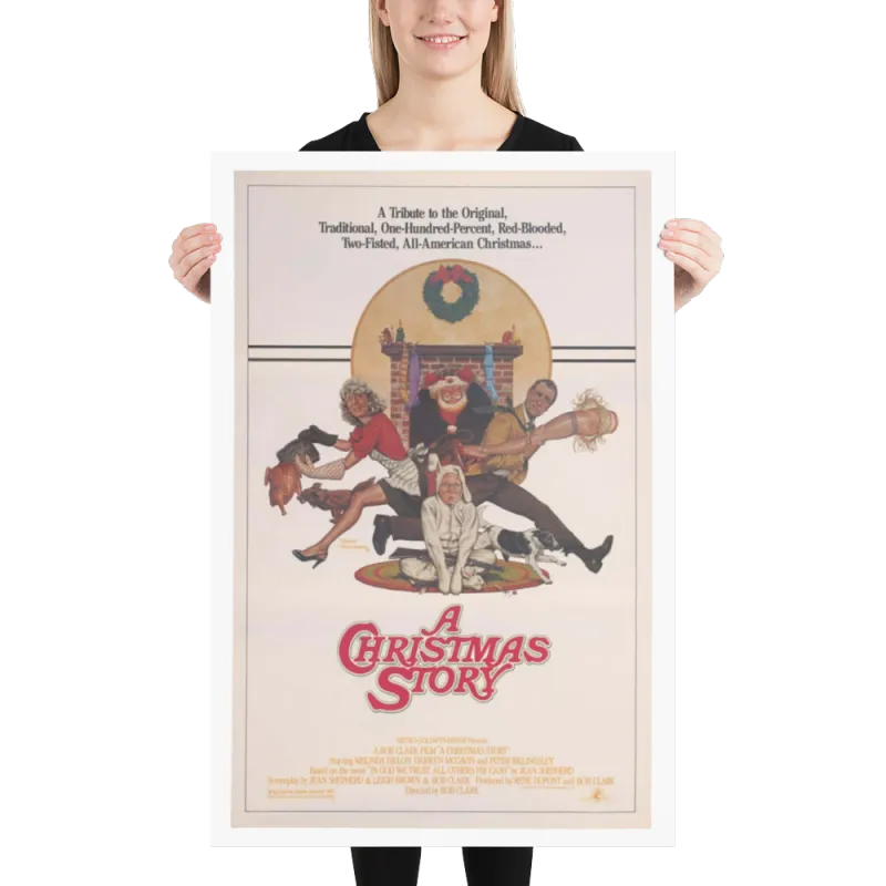 A Christmas Story's Original Movie Poster Created By Robert Tannenbaum. Enhanced Matte Paper