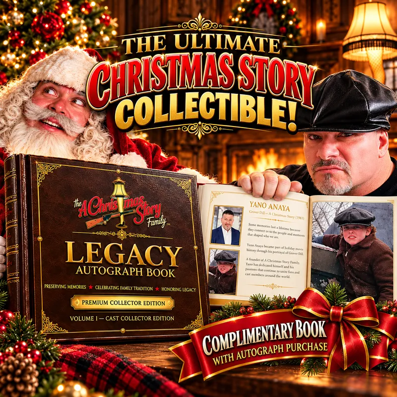 Complimentary Legacy Autograph Book — Volume I - With A Grover Dill Autograph Purchase | Custom A Christmas Story Family Merch