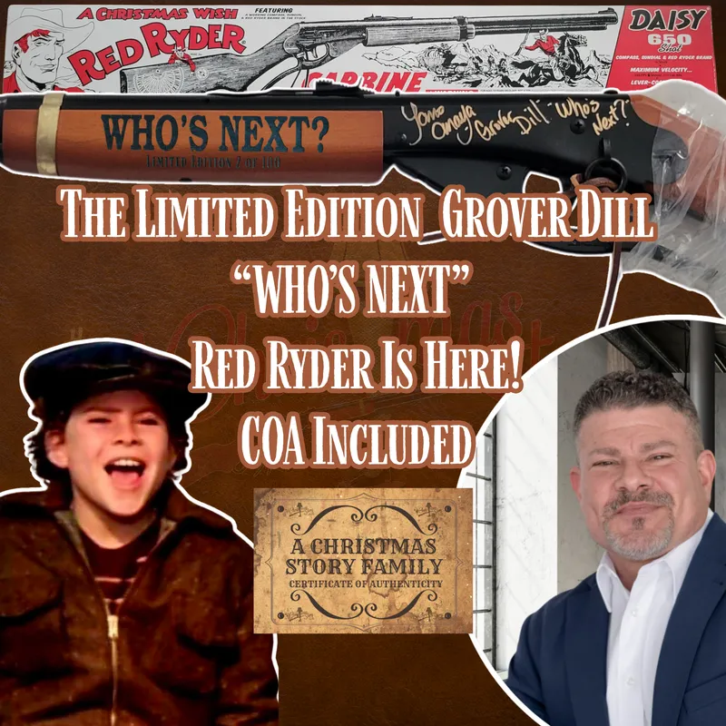 Red Ryder “WHO’S NEXT?” 2026 Limited Edition Customized BB-Gun Collectable | Autographed By: Grover Dill.