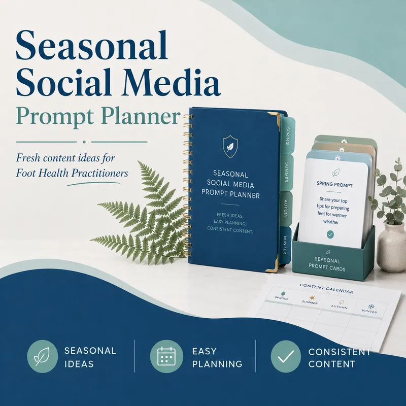 Seasonal Social Media Prompt Planner for Foot Health Practitioners