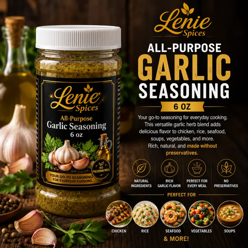 Lenie Spices All-Purpose Garlic Seasoning – 6oz