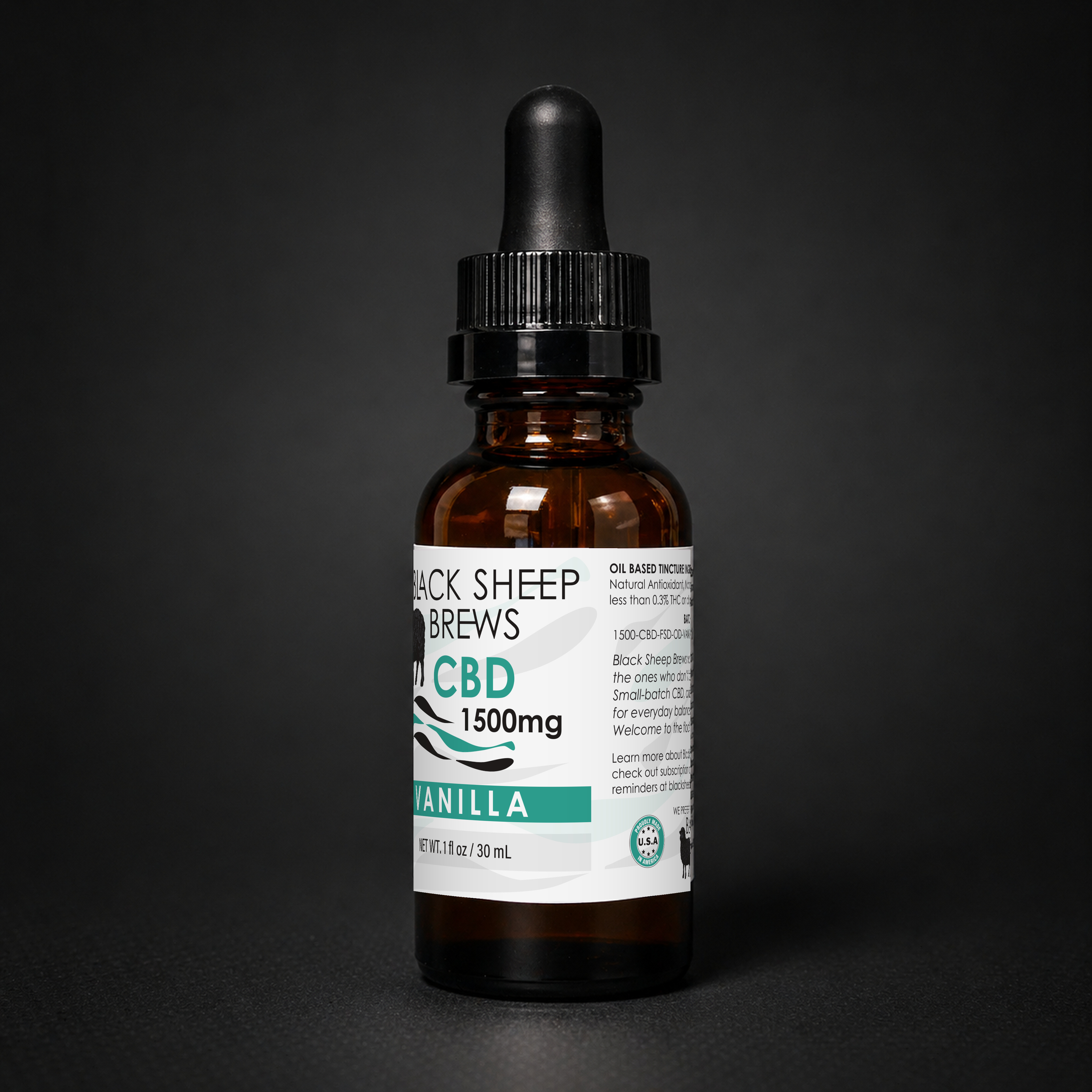 CBD Drops - Vanilla - 1500 mg
