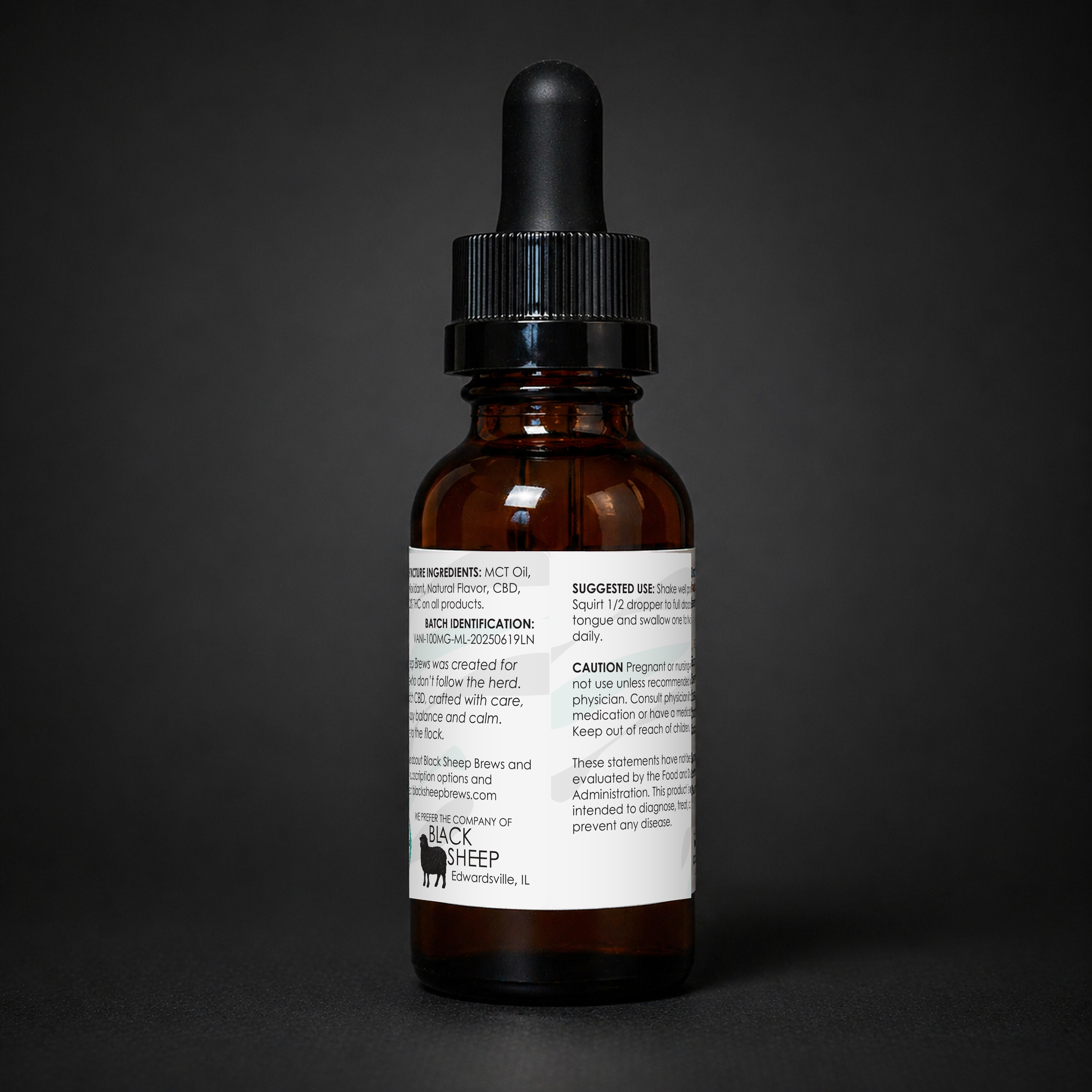 CBD Drops - Vanilla - 3000 mg
