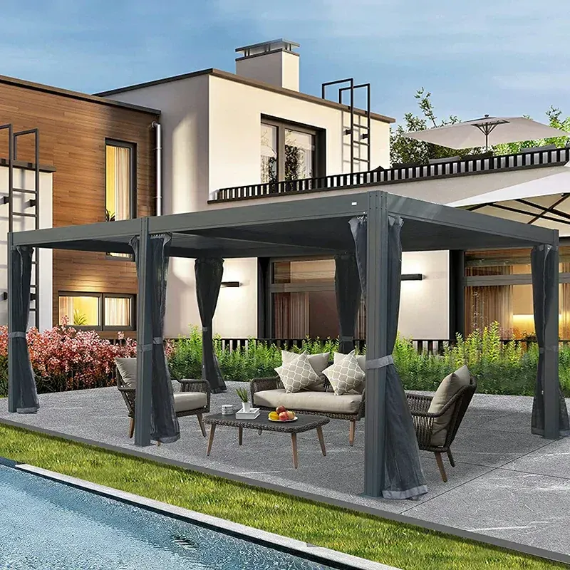 LOUVERED PERGOLA - 60MPH (ALUMINUM FRAME)