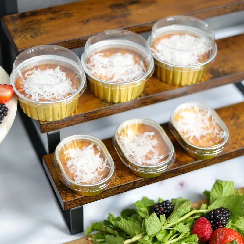 Mini dulce de coco horneado