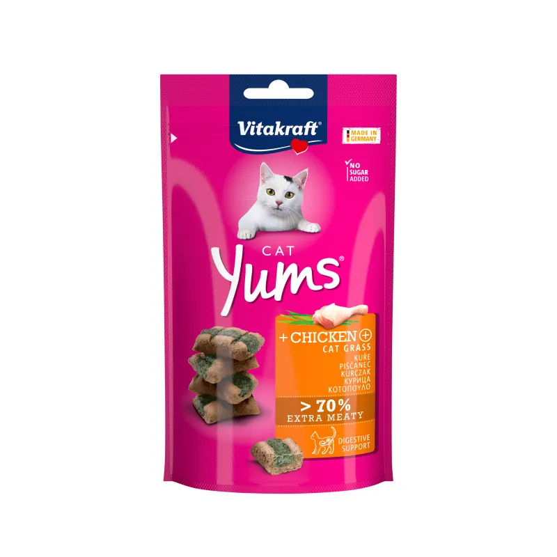 М'які закуски з куркою та котячою травою для котів
