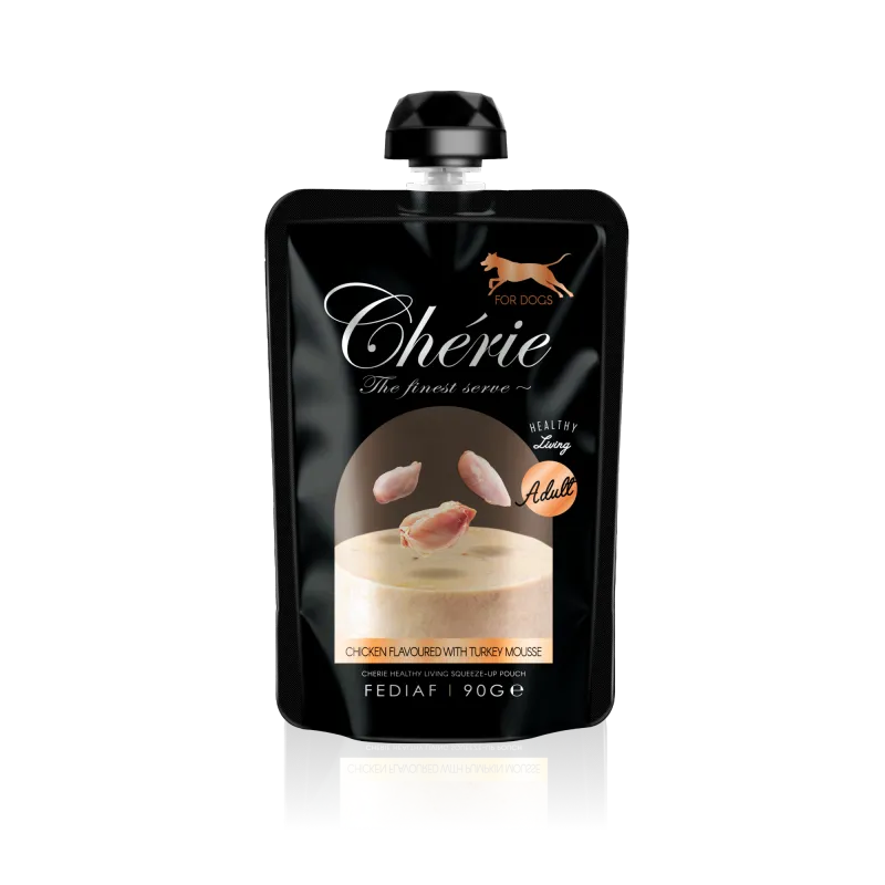 Chérie мус з курки та індички для дорослих собак, 90 г