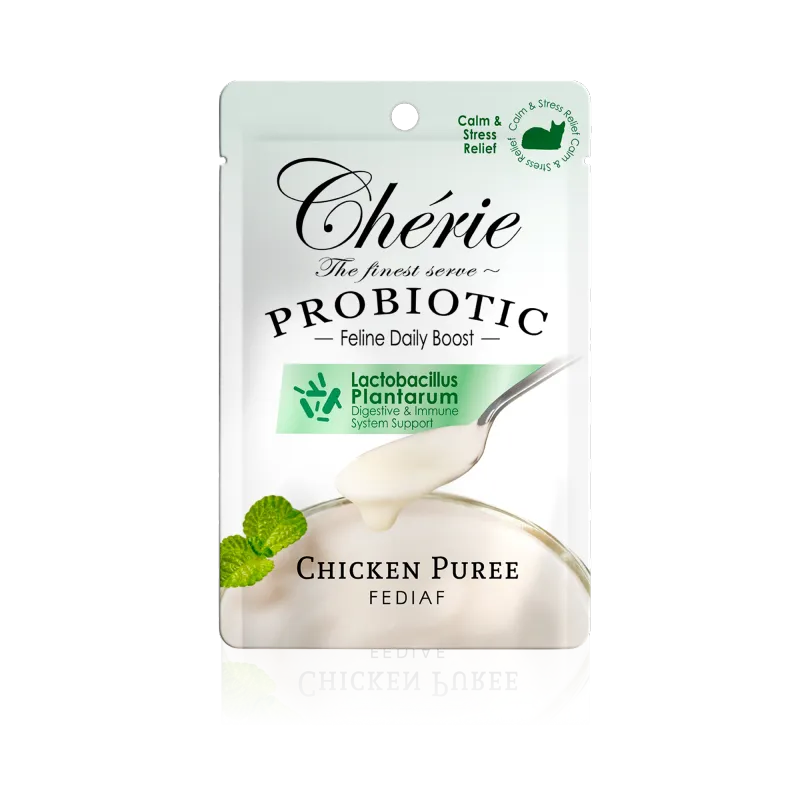 Chérie пюре з куркою для котів, зниження стресу, 40 г