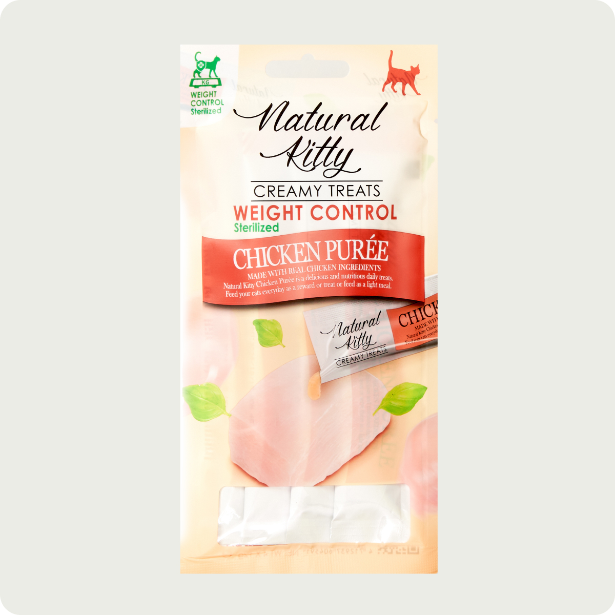 Natural Kitty Функціональні стіки з куркою | Sterilized, 4х12 г