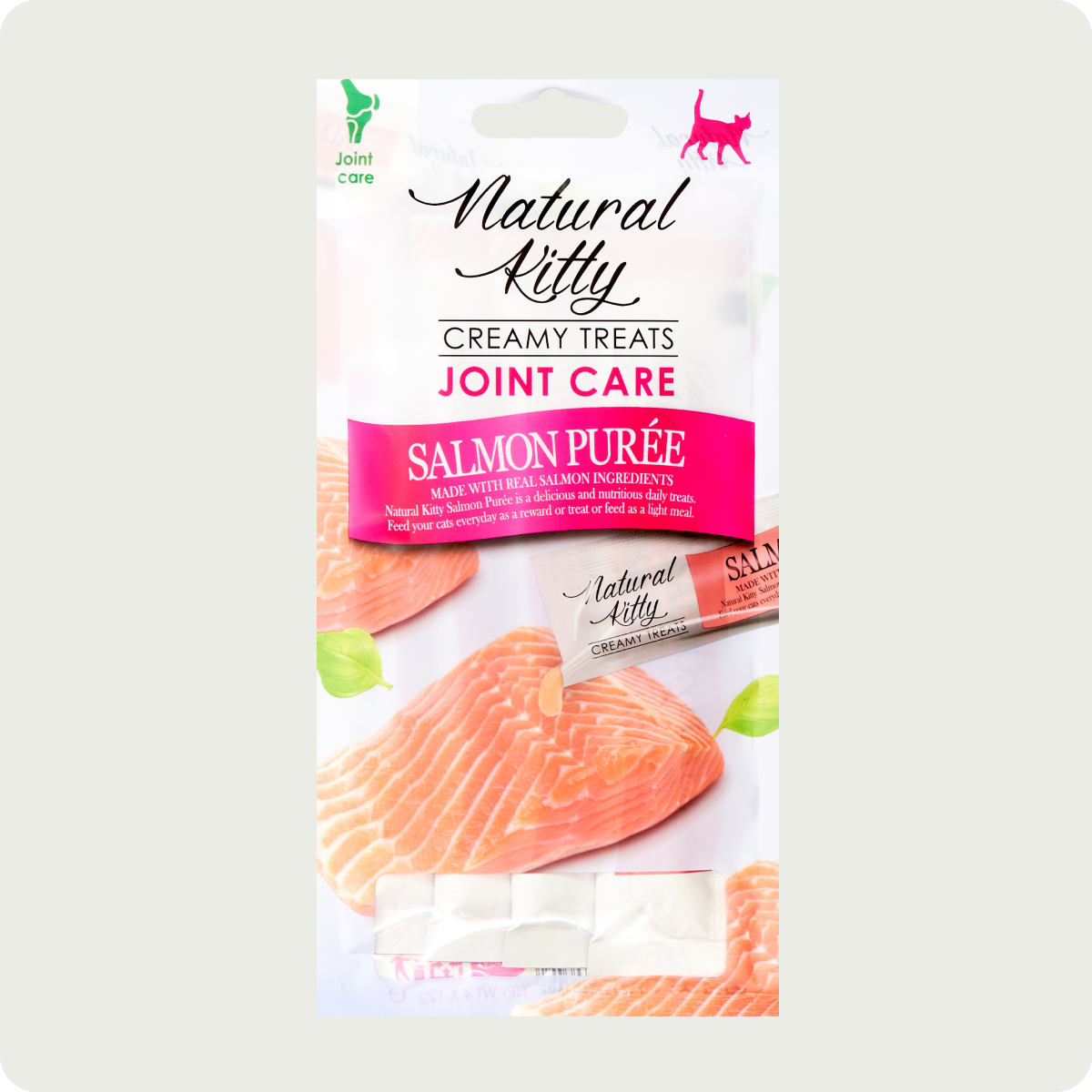 Natural Kitty Функціональні стіки з лососем | Joint Care, 4х12 г