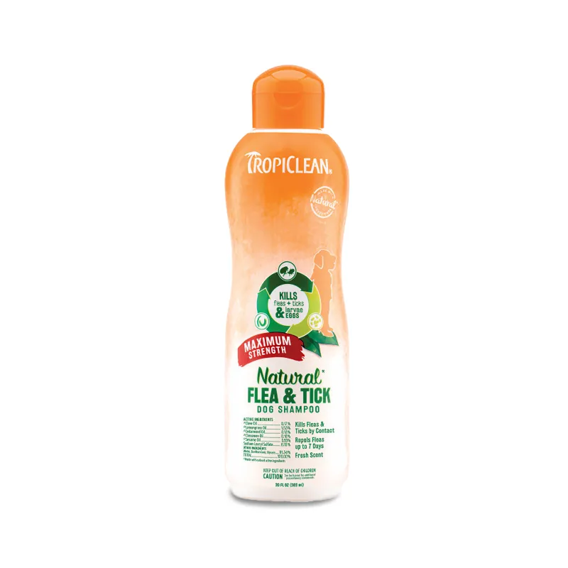 Шампунь Flea & Tick "Максимальна сила" від бліх і кліщів, для собак, 592 мл