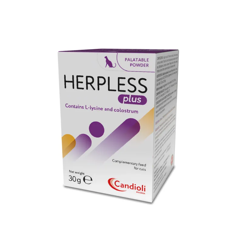 Candioli Порошок для імунітету для котів, Херплес Плюс, 30 гр