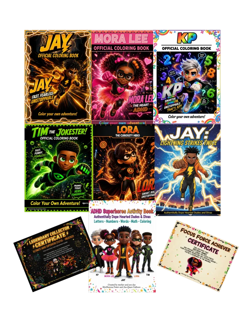 ADHD Super Crew Complete Collection — All 5 Books + Certificate of Heroism