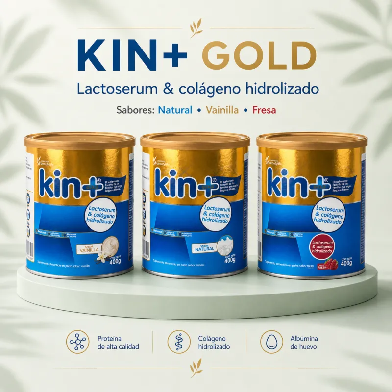 KIN+ Gold – Whey Protein + Colágeno Hidrolizado