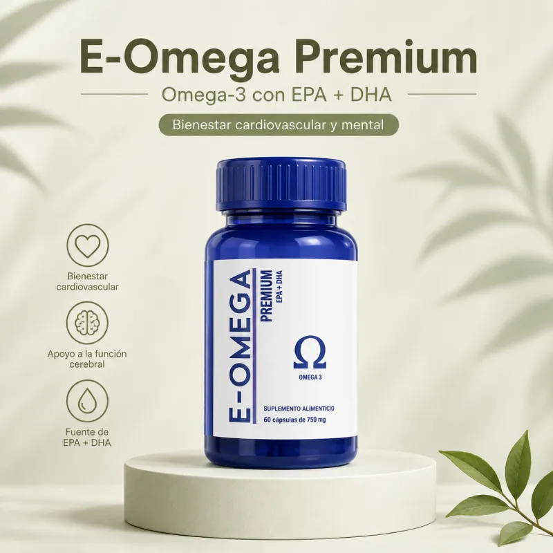 E-Omega Premium – Omega-3 con EPA + DHA