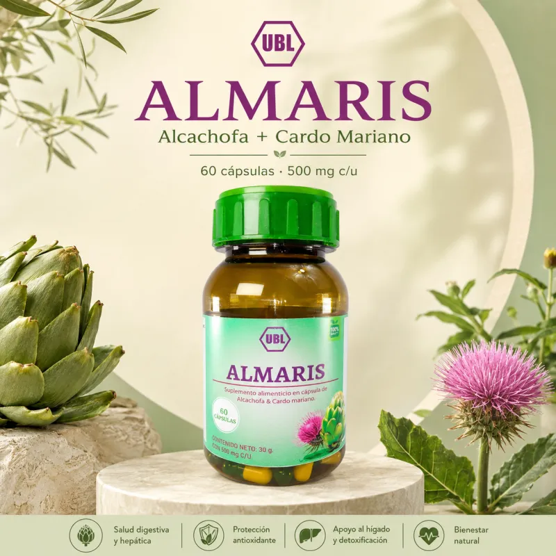 ALMARIS – Alcachofa + Cardo Mariano | 60 Cápsulas
