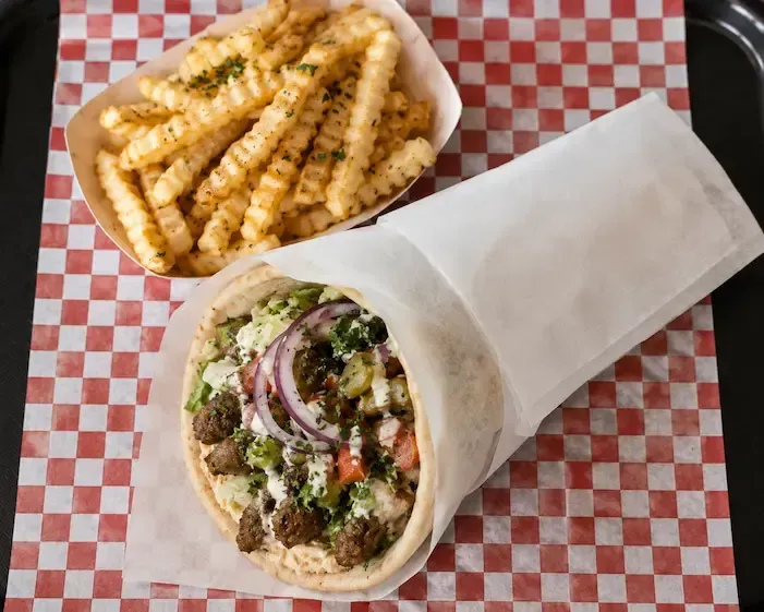 Lamb, Beef & Chicken Kabab Sandwich