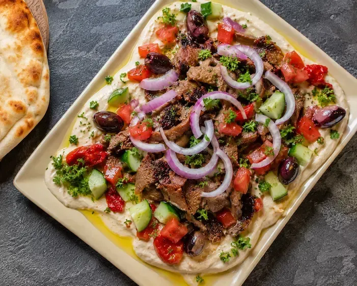 Hummus Mixed Salad