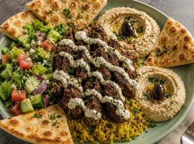 Lamb and Beef Gryo Plate