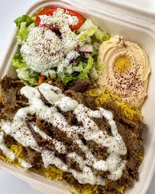 Lamb and Beef Shawarma Plate