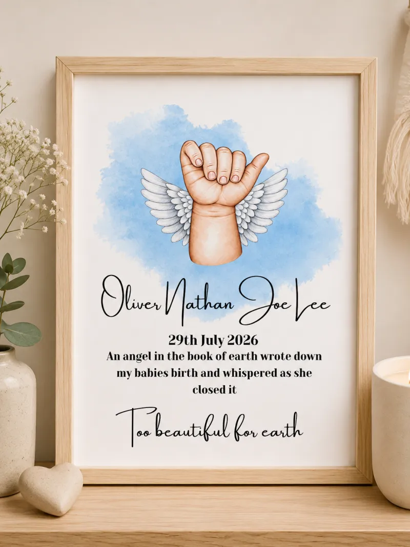 Baby angel print 