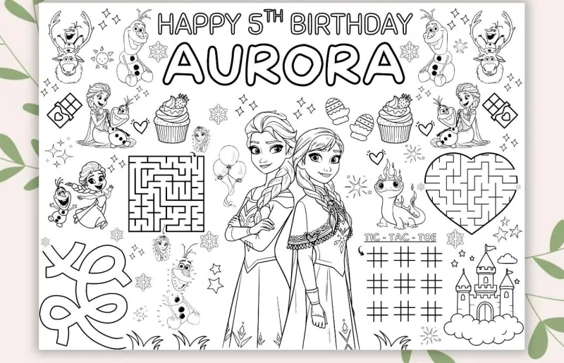 Frozen activity sheet 