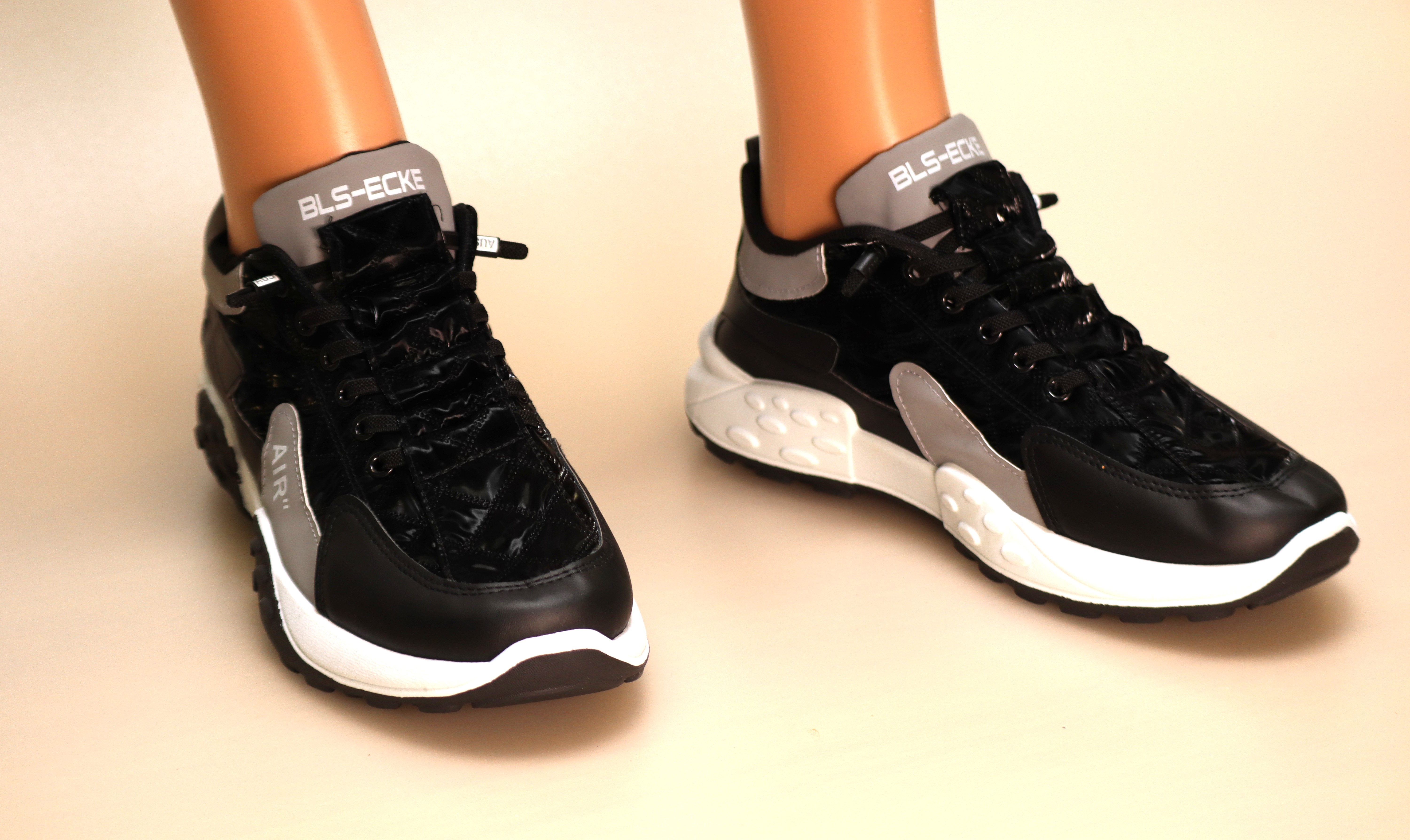 Black & Grey Walking Shoe