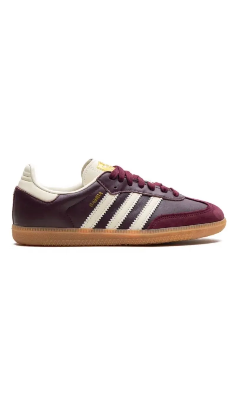 adidas Samba OG " Maroon/Core White/Gold Metallic" sneakers