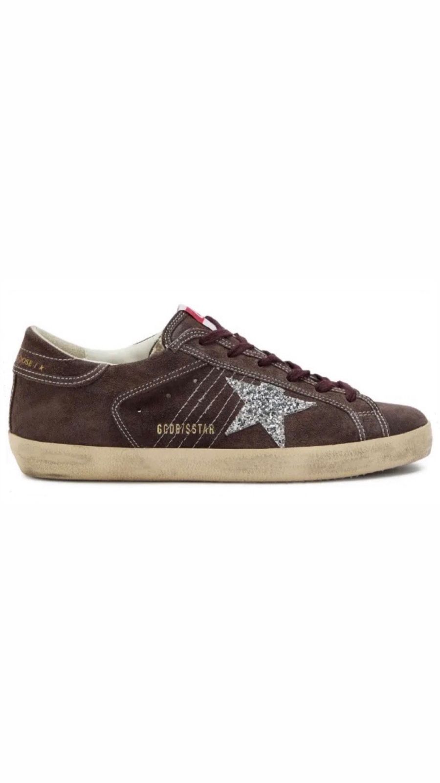 Golden Goose Glitter Star Suede Sneakers