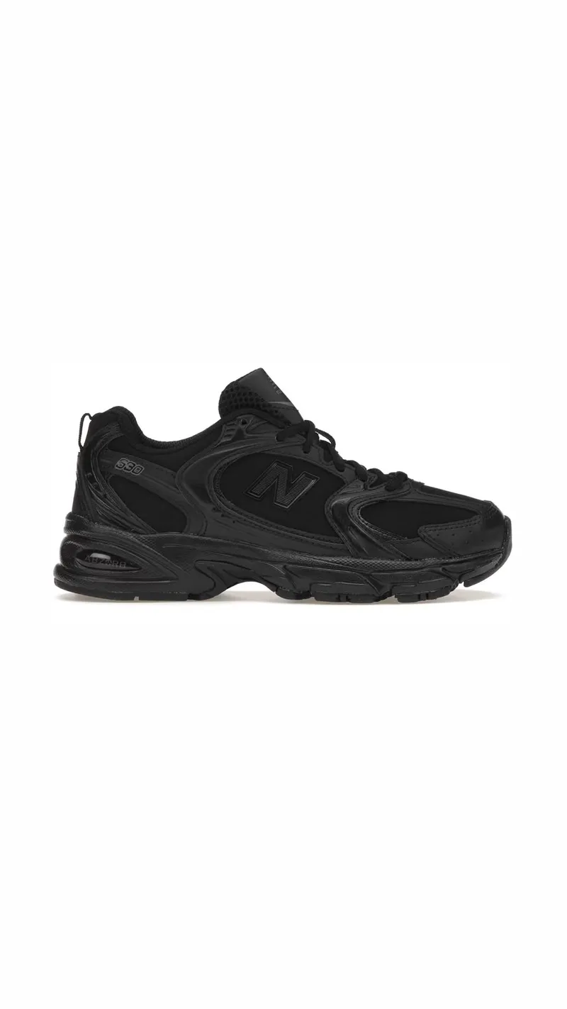 New Balance 530 Triple Black Leather