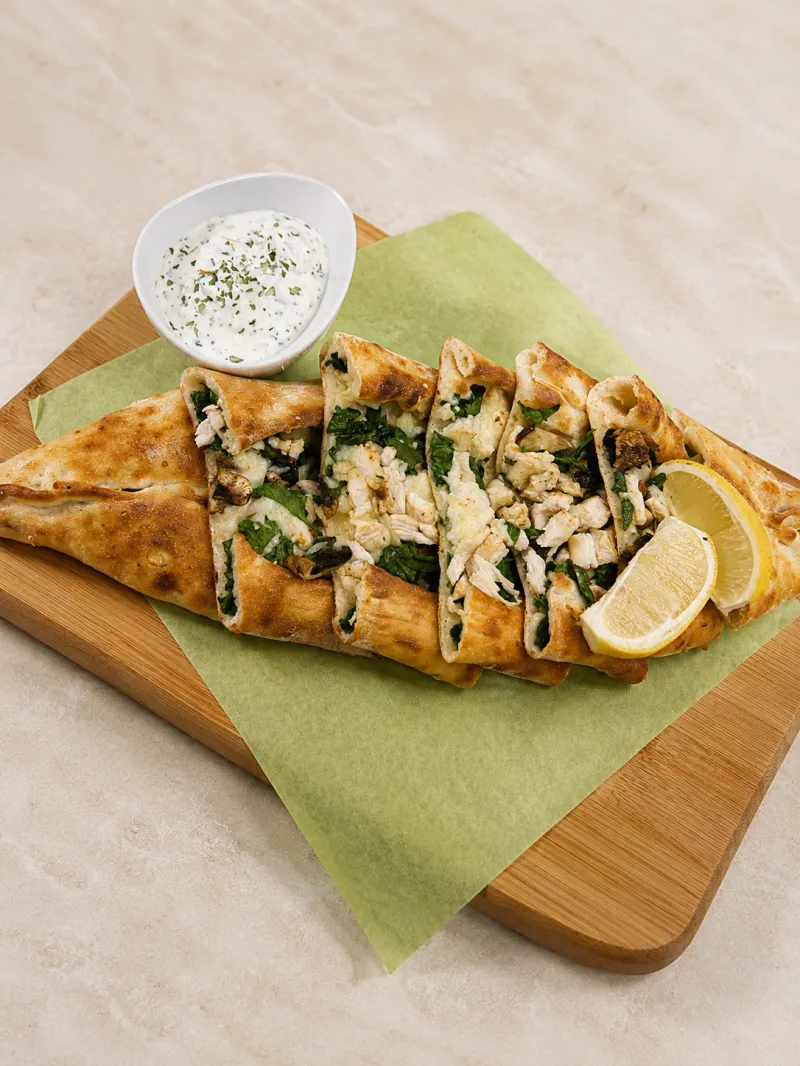 Chicken & Halloumi Flatbread