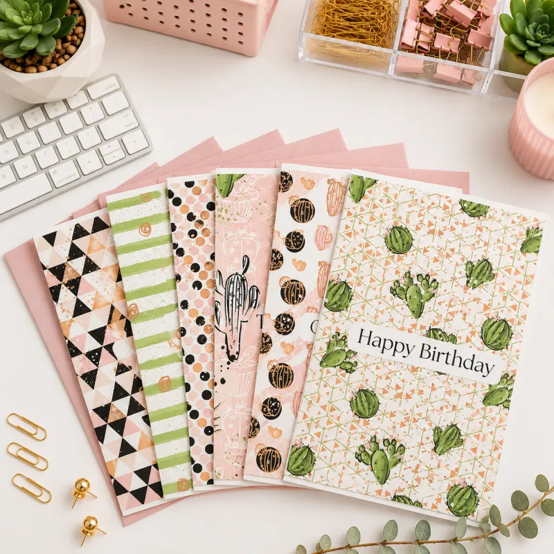 🌵 Cactus Greeting Card Collection | Set of 6