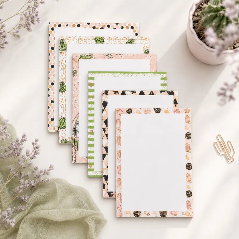 🌵 Cactus Notepad Collection | Set of 6