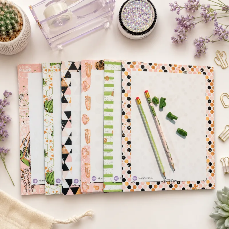 🌵 Cactus Stationery Paper Collection | Set of 24