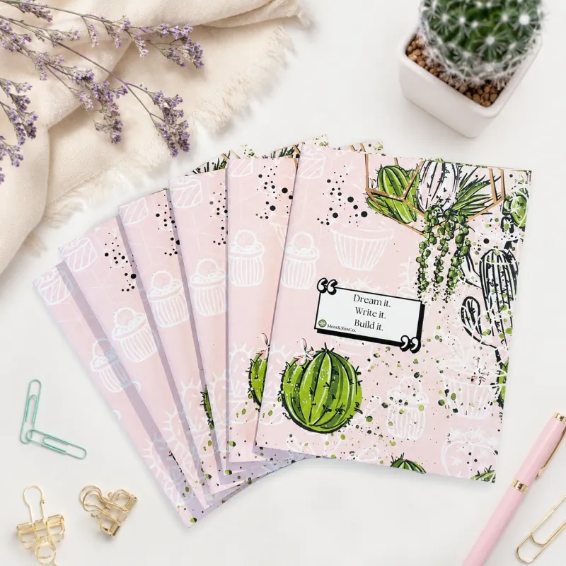 🌵 Cactus Mini Pocket Notebook Collection | Set of 6