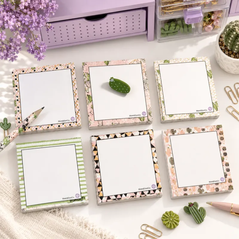 🌵 Cactus Sticky Notes Collection | Set of 6