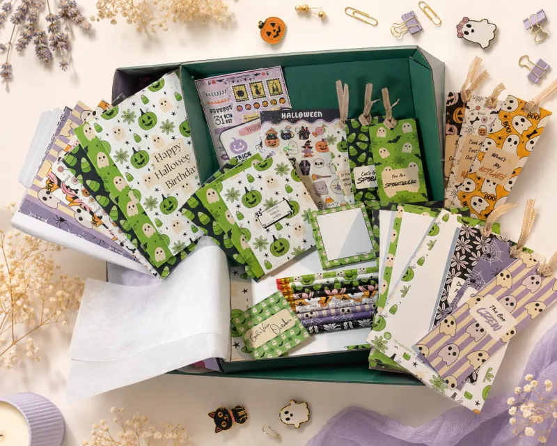  🎃 Halloween Monthly Stationery Subscription Box |  Mom&SonCo.