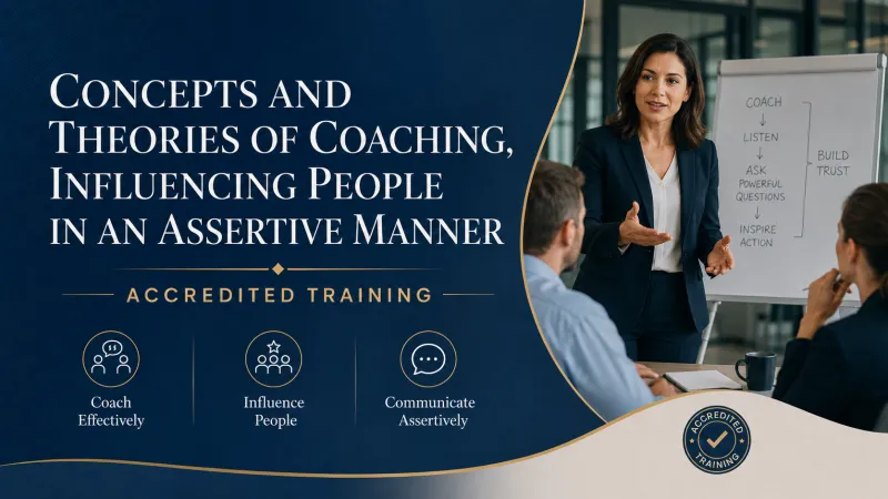 CONCEPTS AND THEORIES OF COACHING, INFLUENCING PEOPLE IN AN ASSERTIVE MANNER (ACCREDITED TRAINING)