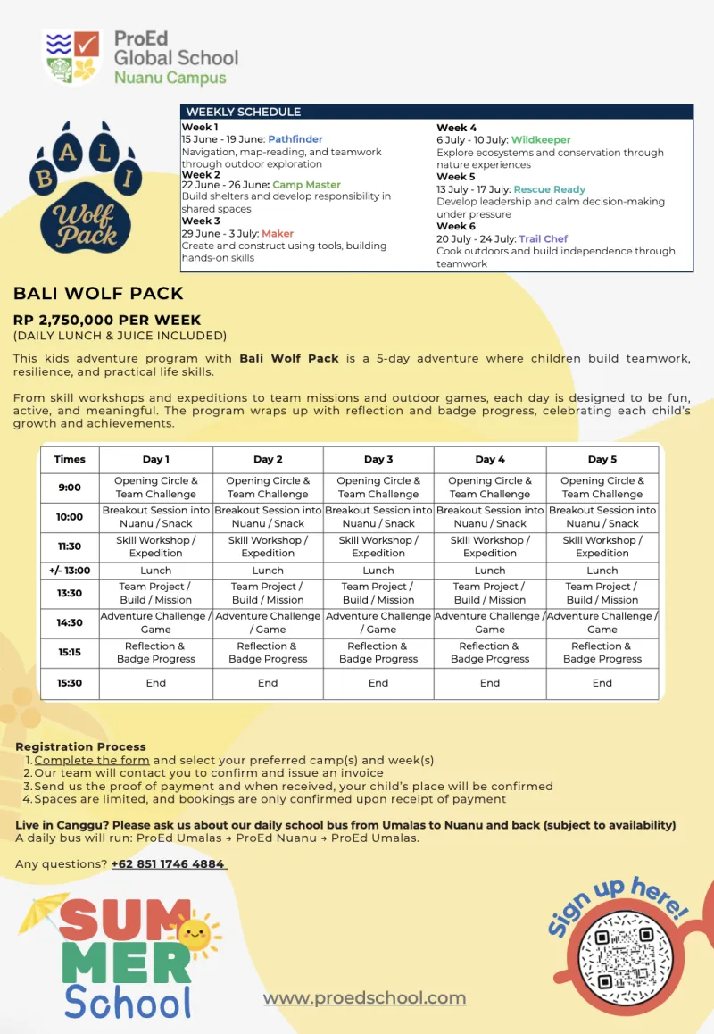 Bali Wolf Pack - October Camp
