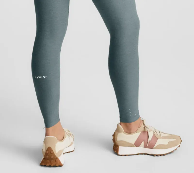 PRE-ORDER: Pvolve x Beyond Yoga Spacedye™ Caught In The Midi High Waisted Legging — Storm Heather