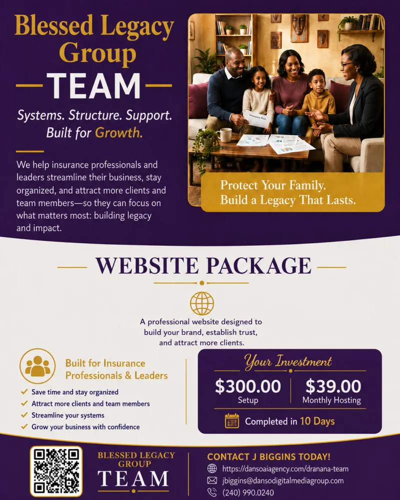 Blessed Legacy Website Only Plan