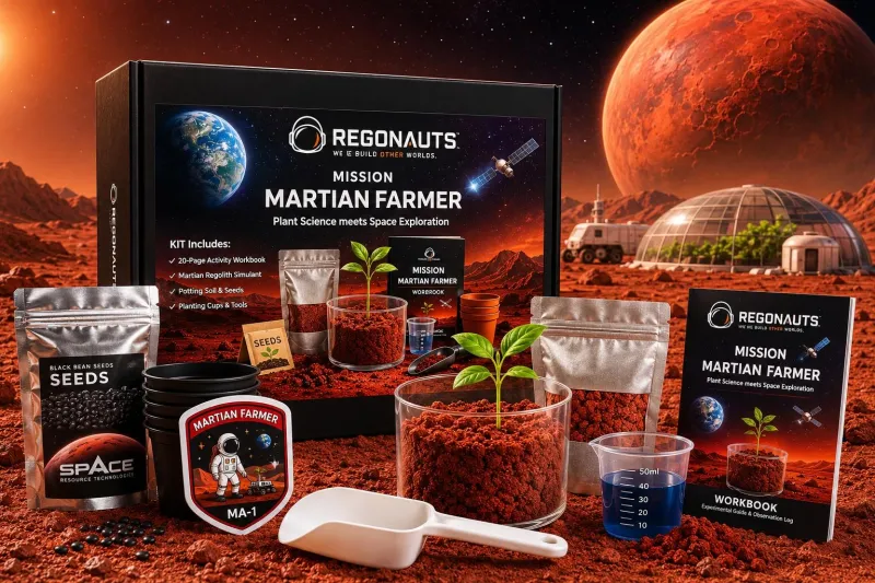 Martian-Farmer Experiment Activity Kit, Grow Plants in Mars Dirt (International Version)