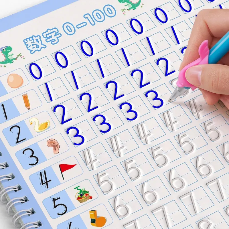 Trace & Learn – Reusable Writing Practice Book for Kids