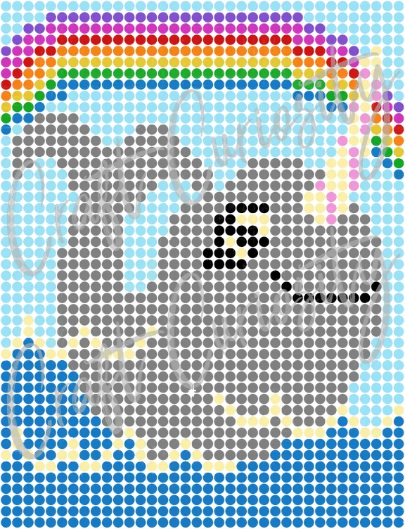 Narwhally Diamond Painting Card SVG File