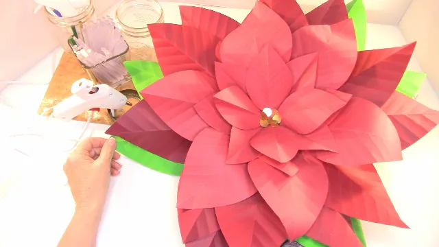 Poinsettia Paper Flower SVG
