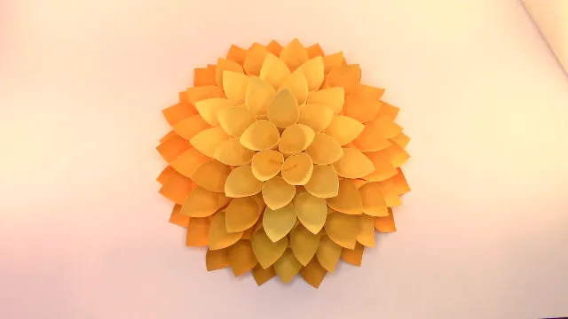 Dahlia Paper Flower SVG