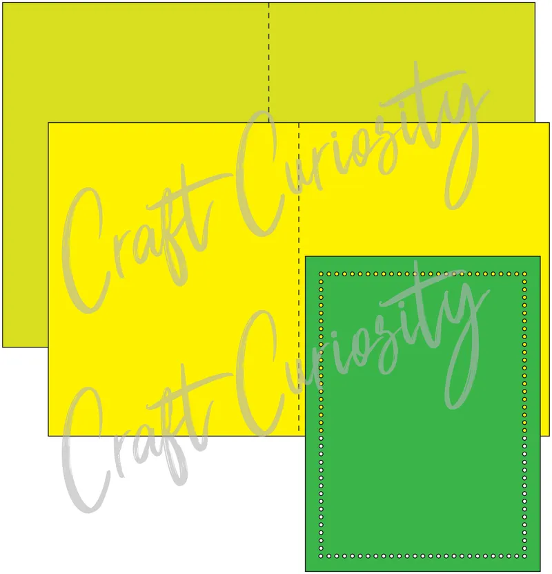 Hand Embroidery Card SVG File - Outlines and Cross Stitch