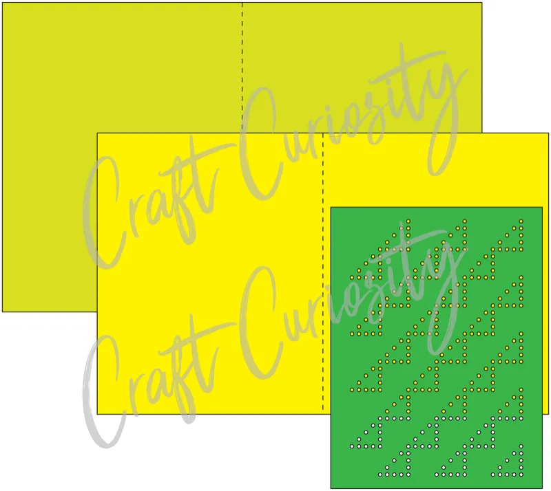 Hand Embroidery Card SVG File - Angles
