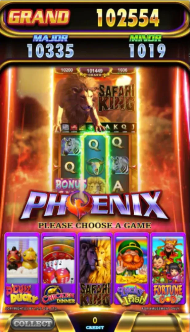 Phoenix Vertical Nudge Arcade Game