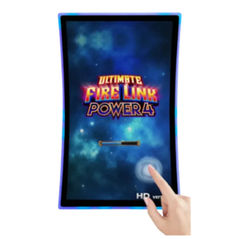 27 32 43 55 Inch Curved Touch Screen Monitor Video Game Fire Link Game Skill Game Monitor with LED Light